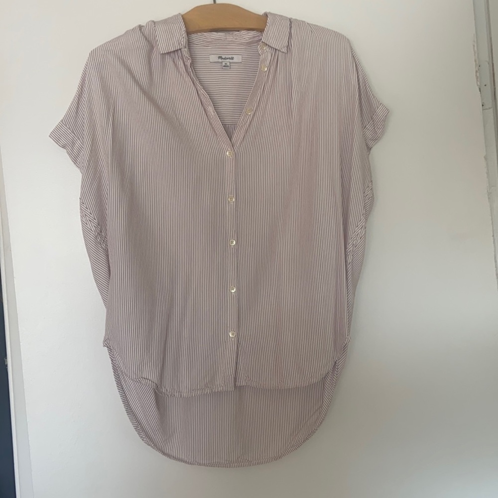madewell central shirt in luis stripe